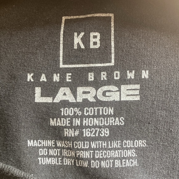 Unisex Large Kane Brown Graphic Black T Shirt EUC - Picture 3 of 7